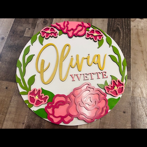 Custom Nursery Sign - Picture 7 of 7